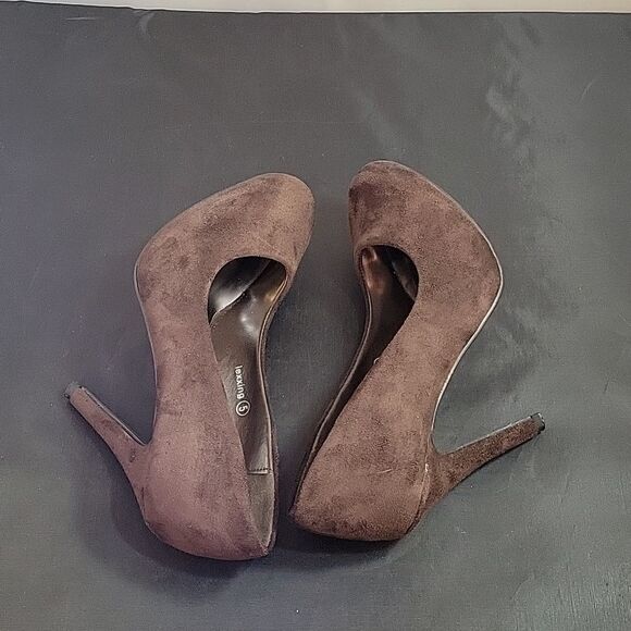 HERSTYLE SUEDE ROUND TOE HIGH HEEL STILETTOS PUMP SHOE - Picture 9 of 14